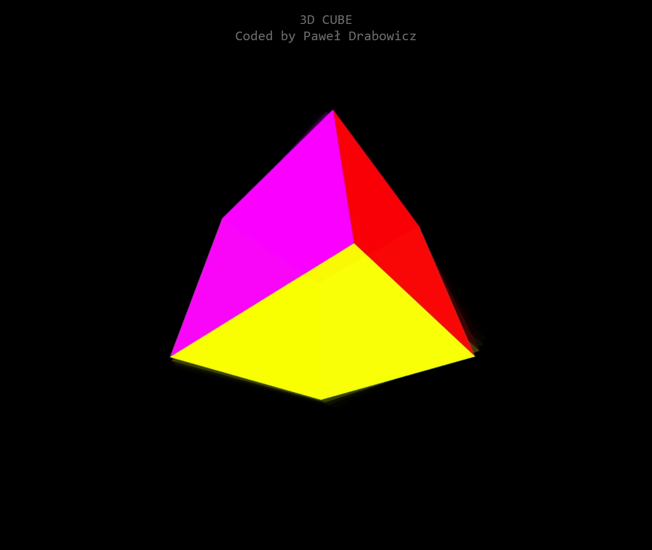 3D CUBE POLYGON