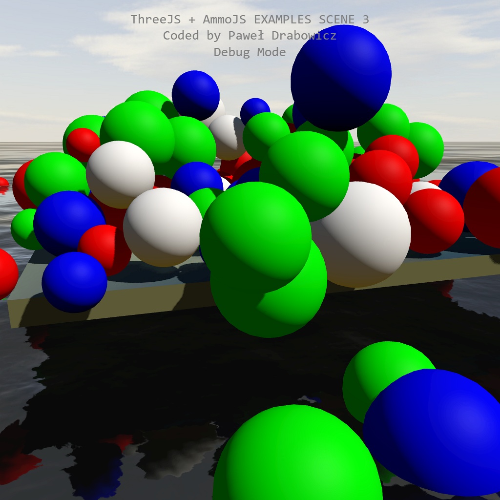 ThreeJS + ammo.js